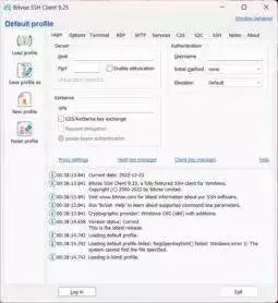 open your SSH client application