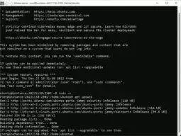 type apt update to see if there are updates available for Ubuntu and other software installed on the server