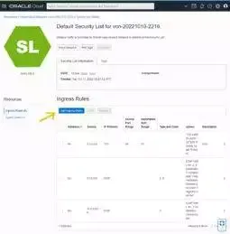 on the Security list details page click the Add Ingress Rules button and add them one at a time. Please see the next step for an example