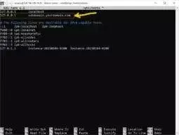 hit the up arrow once so you're on the line under 127.0.0.1 localhost then type 127.0.0.1, hit space, then type in the subdomain added during the Step 1 of this section