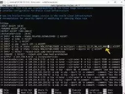 with the cursor behind the port list type comma then 8083 so the entire line reads -A INPUT -p tcp -m state --state NEW,ESTABLISHED -m multiport --dports 22,53,80,443,8083 -j ACCEPT